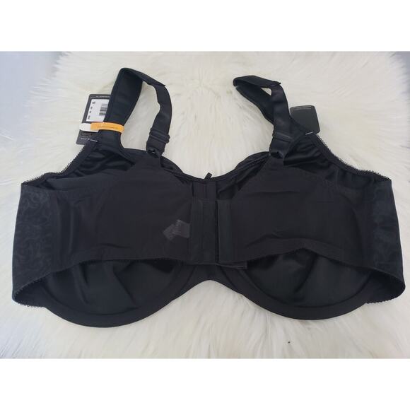 NEW Bali Bra 42DD Solid Black Minimizer Underwire Style DF3562 Plus Size 42DD‎ - Picture 7 of 8